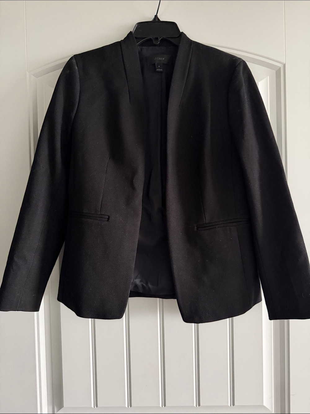 J. Crew Black Open-Front Blazer Jacket